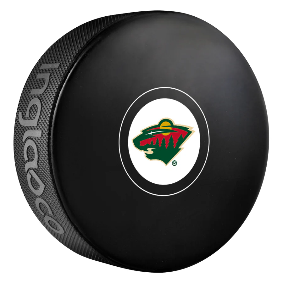 Minnesota Wild Team Logo Autograph Model Hockey Puck
