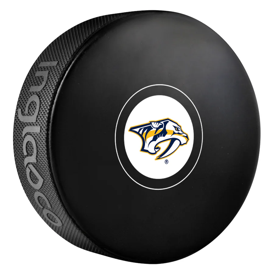 Nashville Predators Team Logo Autograph Model Hockey Puck
