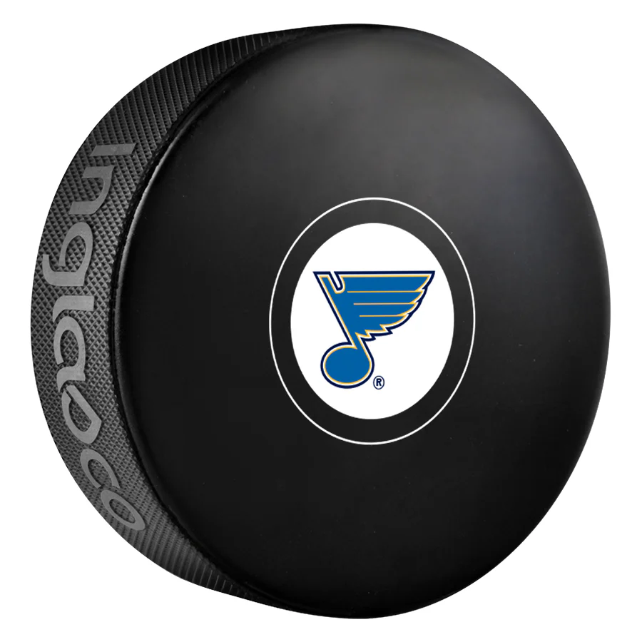 St. Louis Blues Team Logo Autograph Model Hockey Puck