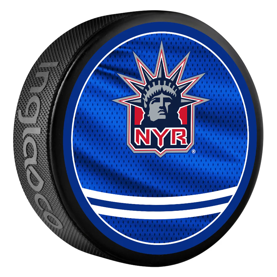 New York Rangers Reverse Retro 2.0 Dual Logo Souvenir Puck