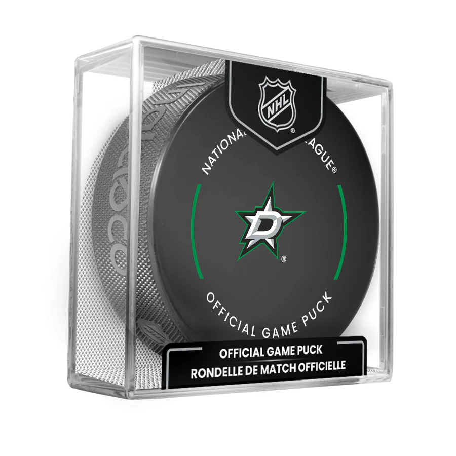 Dallas Stars 2023-24 NHL Official Game Puck with Display Case