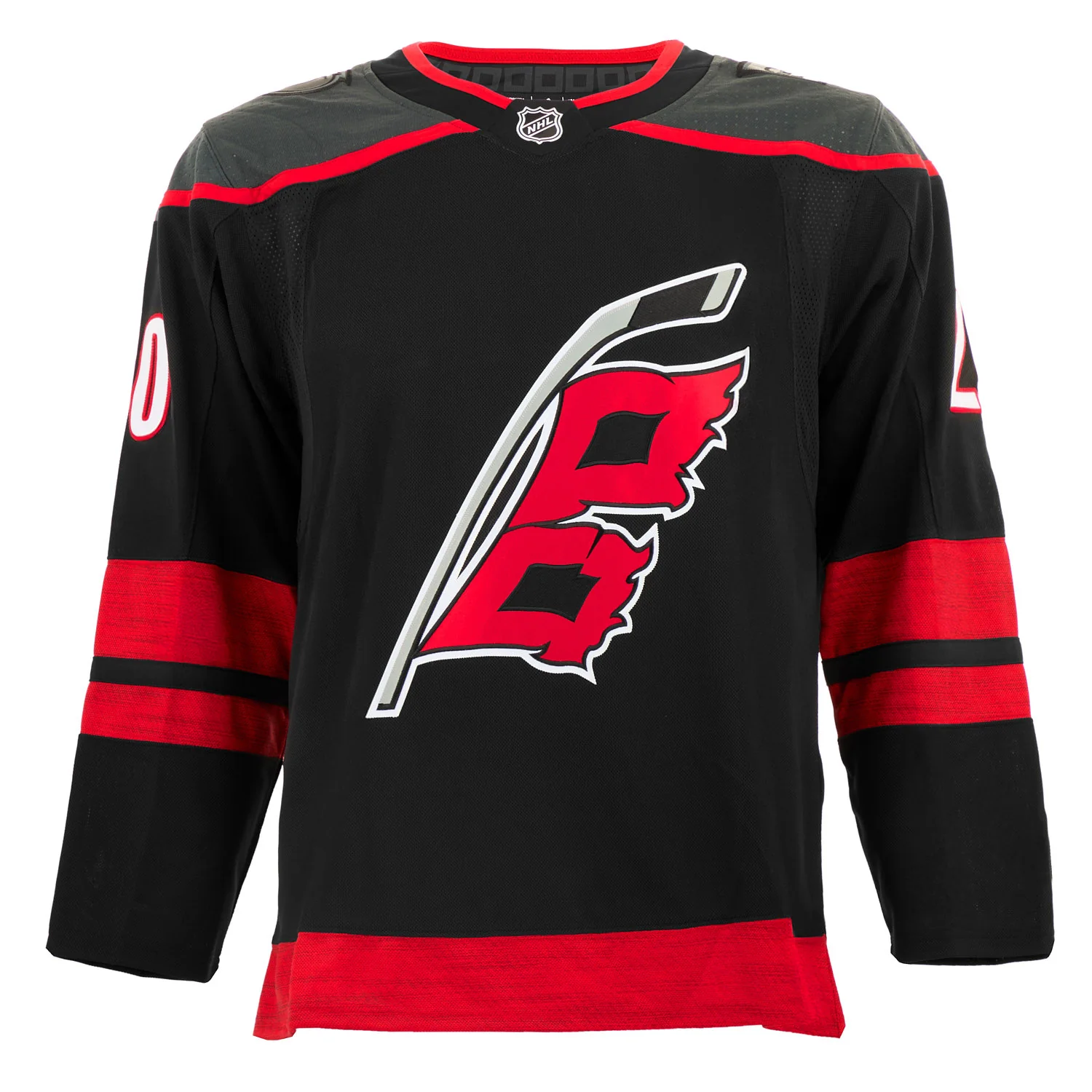 Sebastian Aho Signed Carolina Hurricanes Black adidas Jersey - Image 2