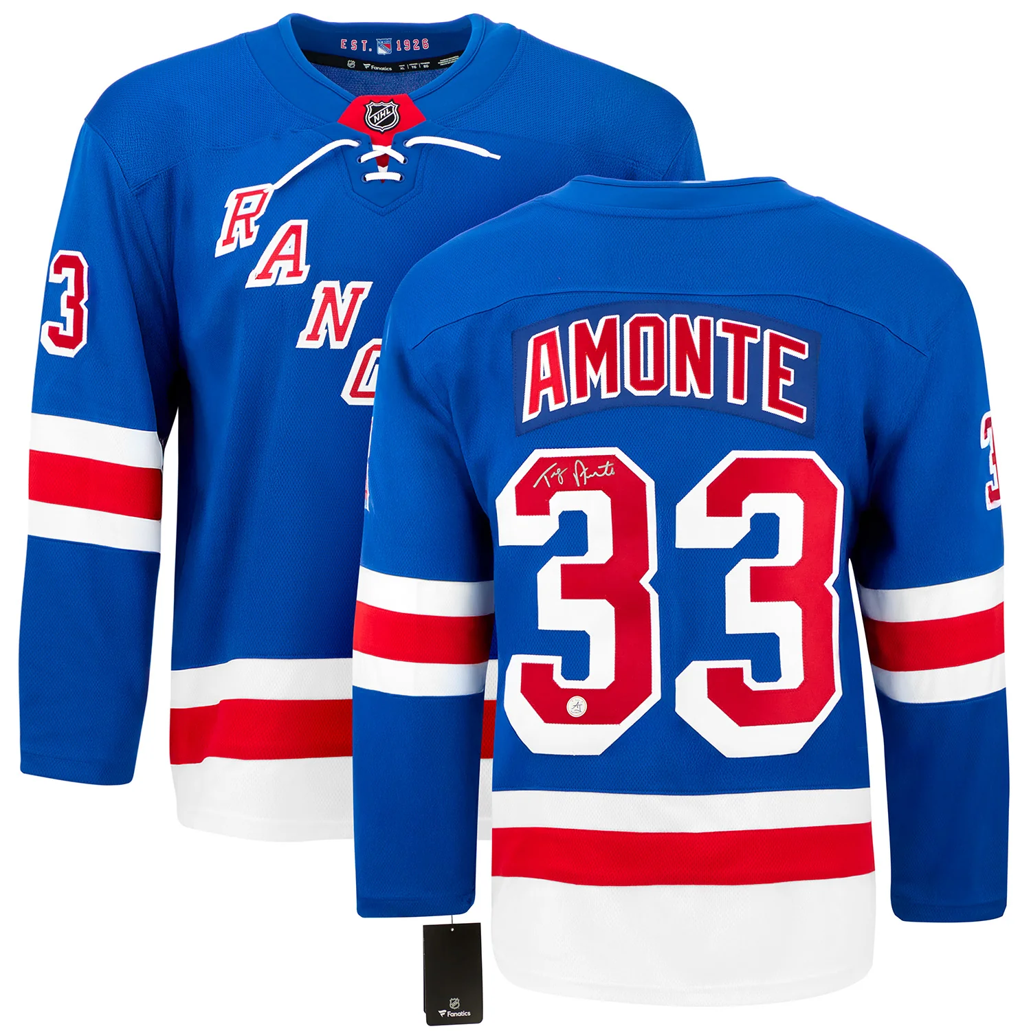 Tony Amonte Signed New York Rangers Fanatics Breakaway Jersey - Image 3
