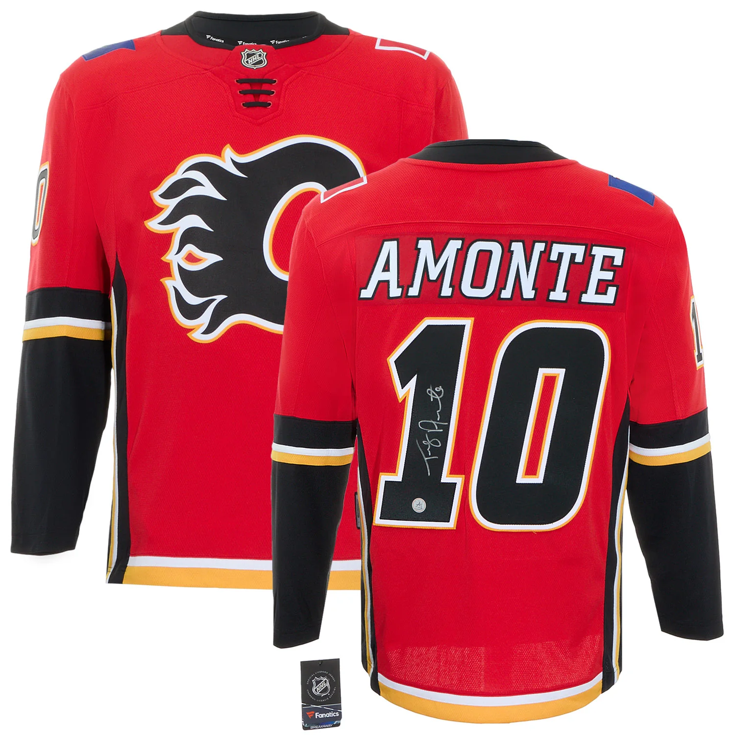 Tony Amonte Signed Calgary Flames Black Logo Fanatics Breakaway Jersey - Image 3