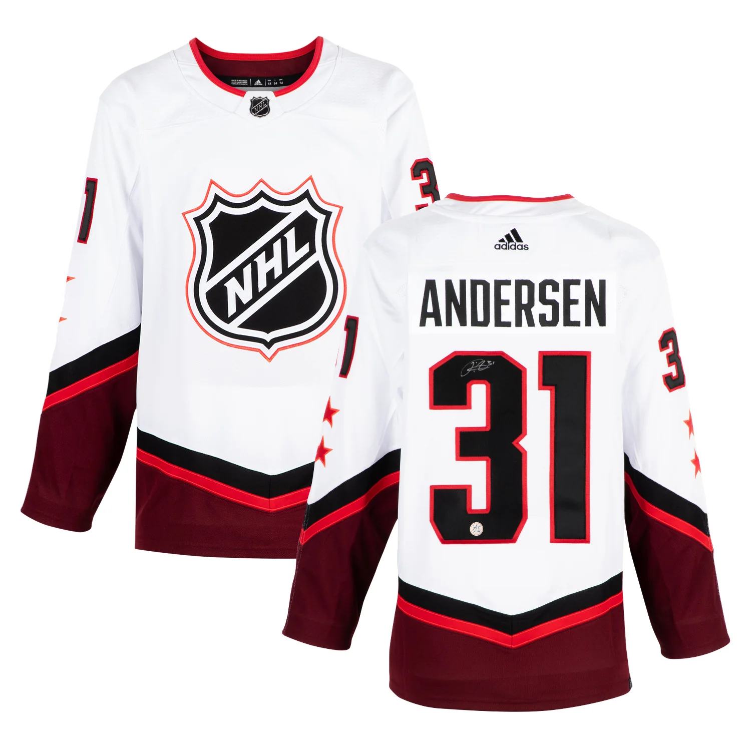 Frederik Andersen Autographed 2022 NHL All-Star Game adidas Jersey - Image 3