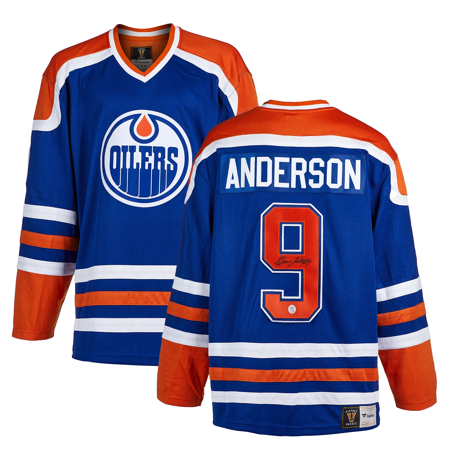 Glenn Anderson Signed Edmonton Oilers Fanatics Throwback Jersey - Image 3