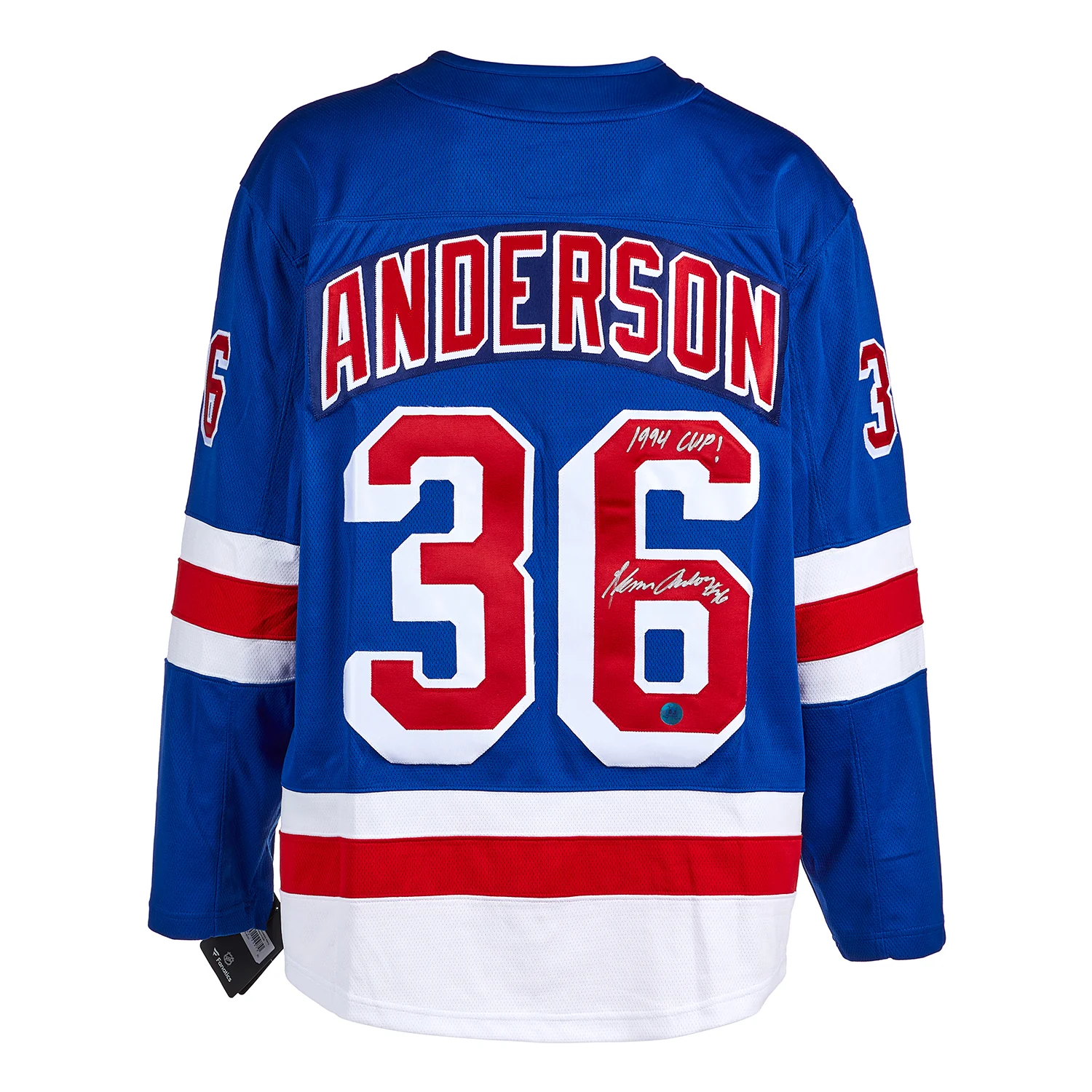 Glenn Anderson Autographed New York Rangers Fanatics Breakaway Jersey