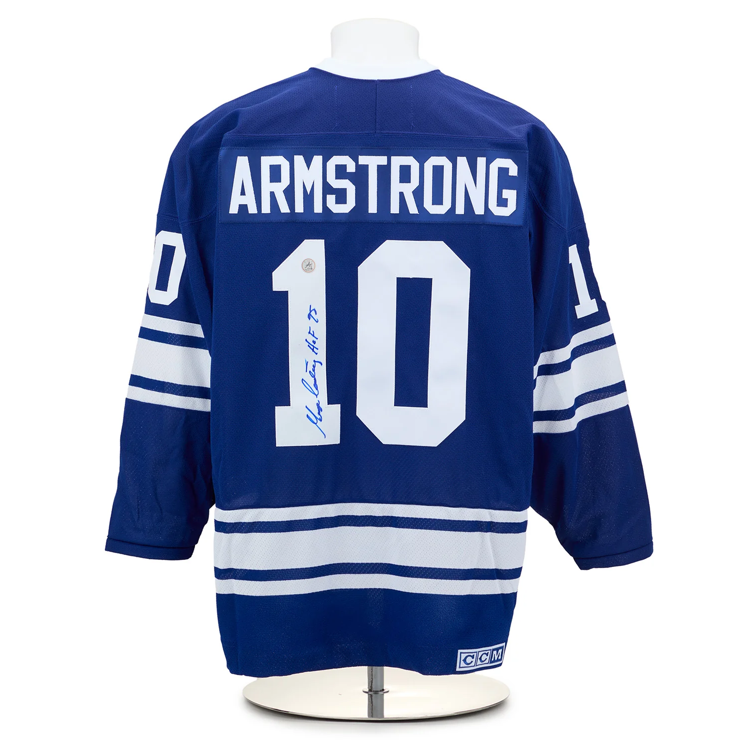 George Armstrong Signed Toronto Maple Leafs 1967 Stanley Cup Vintage CCM Jersey