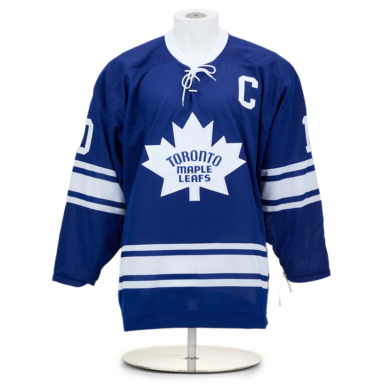George Armstrong Signed Toronto Maple Leafs 1967 Stanley Cup Vintage CCM Jersey - Image 2