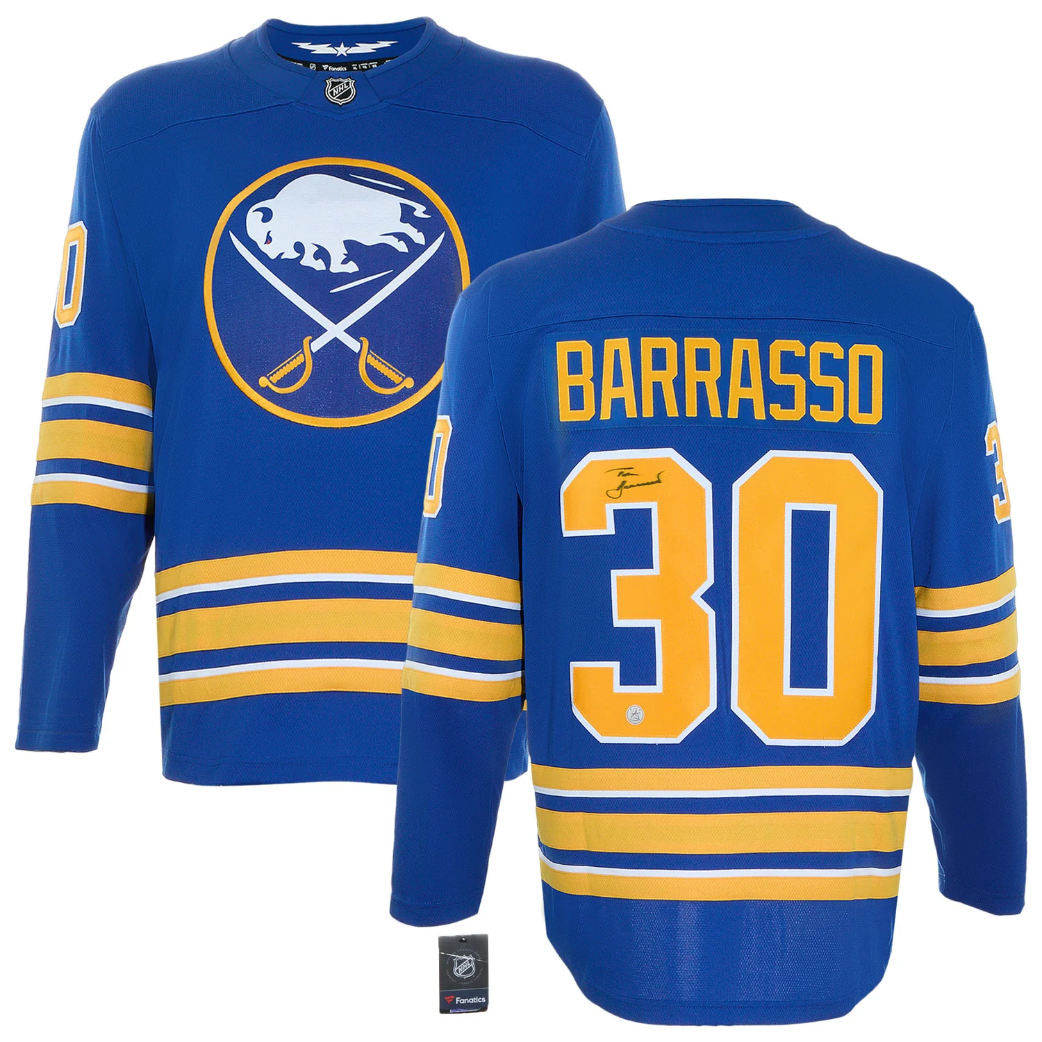 Tom Barrasso Autographed Buffalo Sabres Fanatics Breakaway Jersey - Image 3