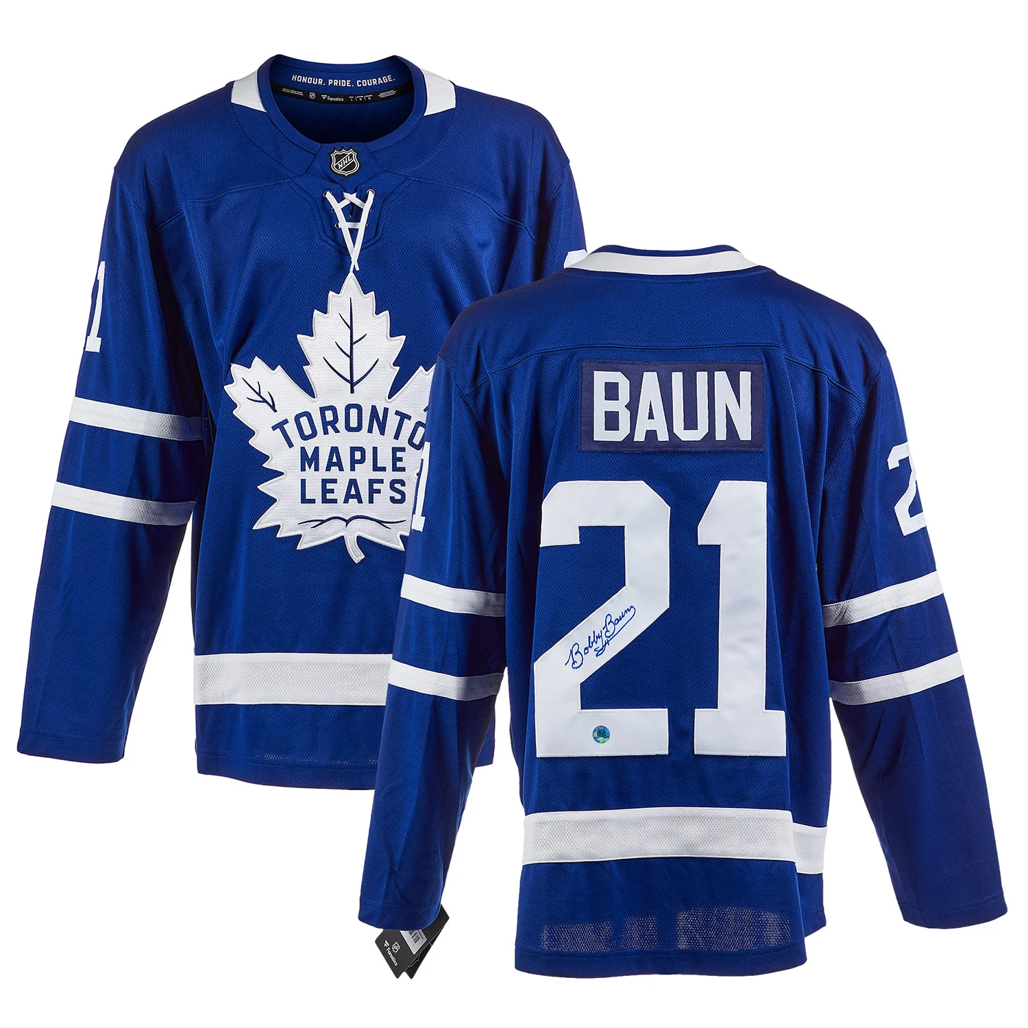 Bobby Baun Autographed Toronto Maple Leafs Fanatics Breakaway Jersey - Image 3