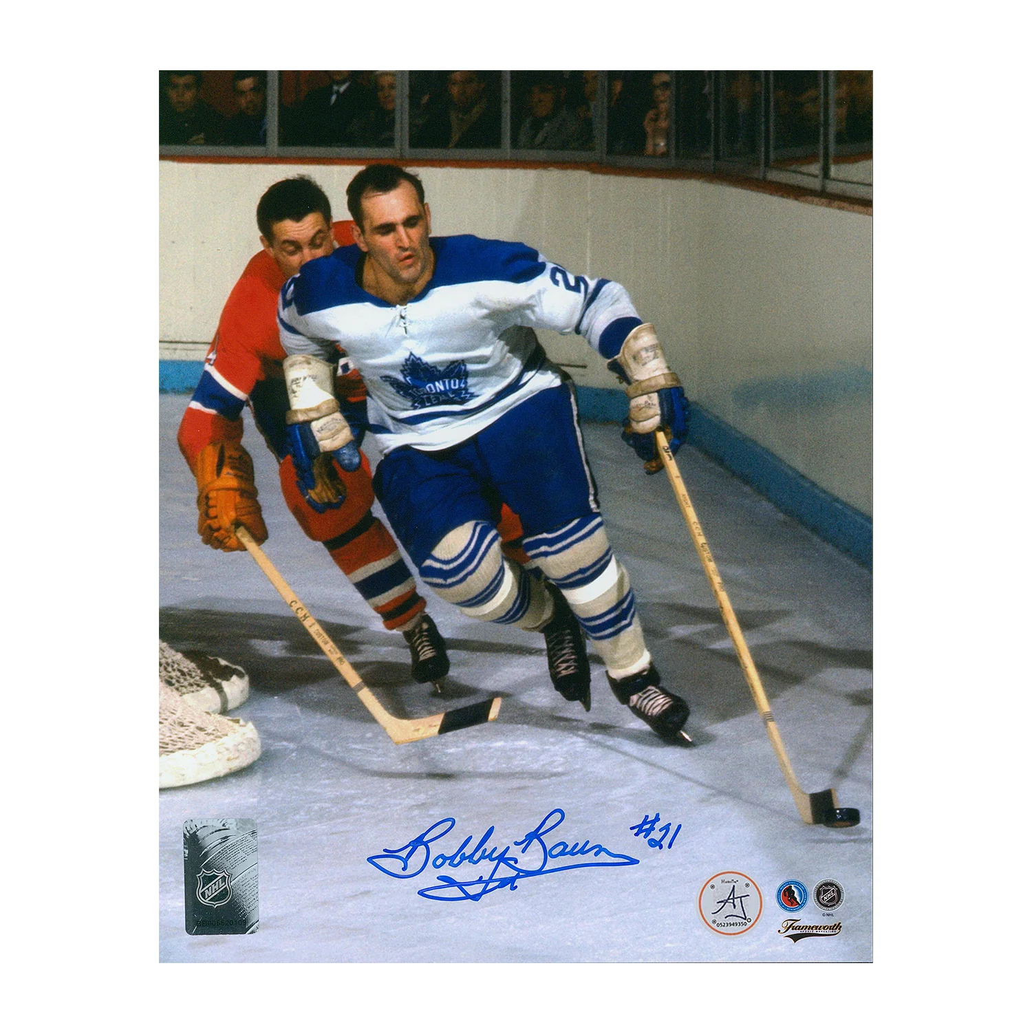 Bobby Baun Signed Toronto Maple Leafs 8x10 Photo