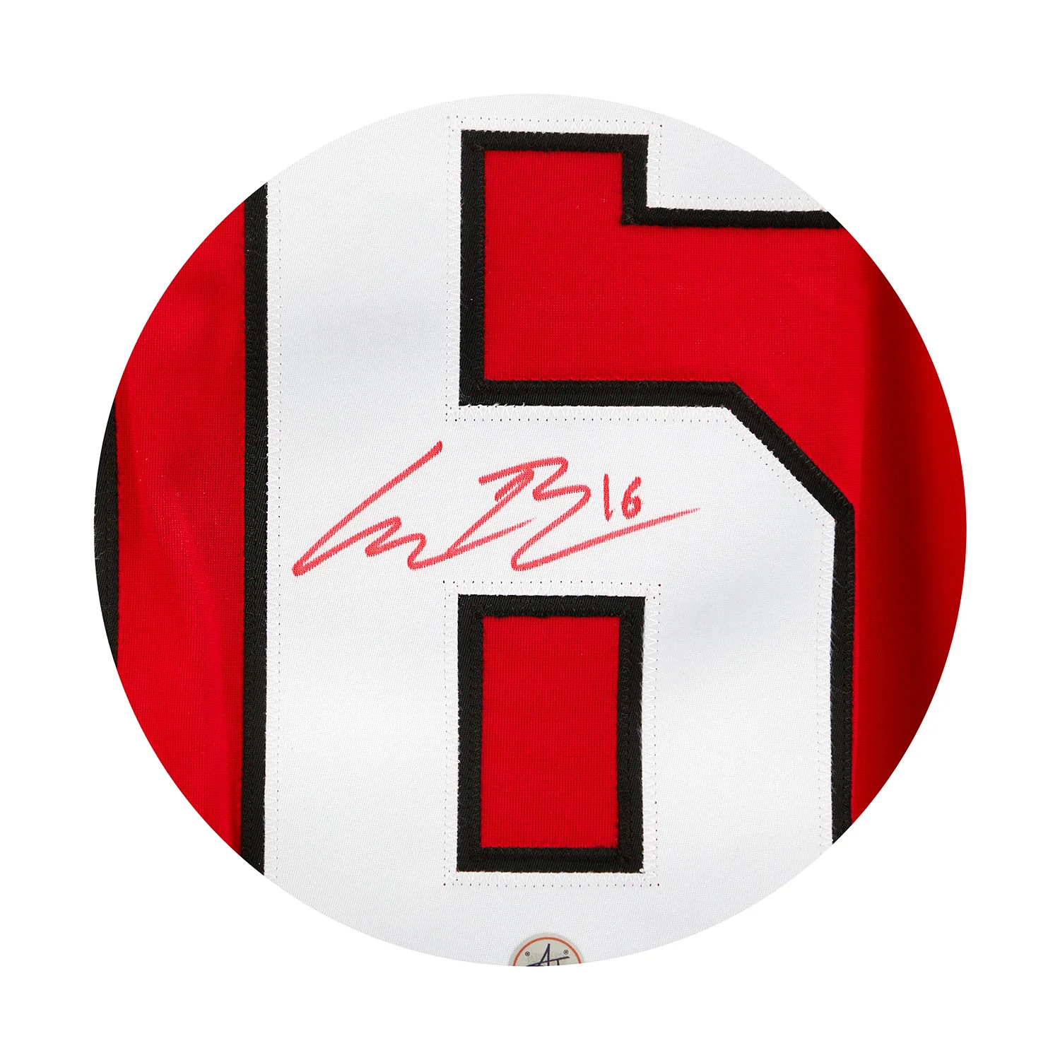 Connor Bedard Autographed Team Canada Red Nike Hockey Jersey - Image 3