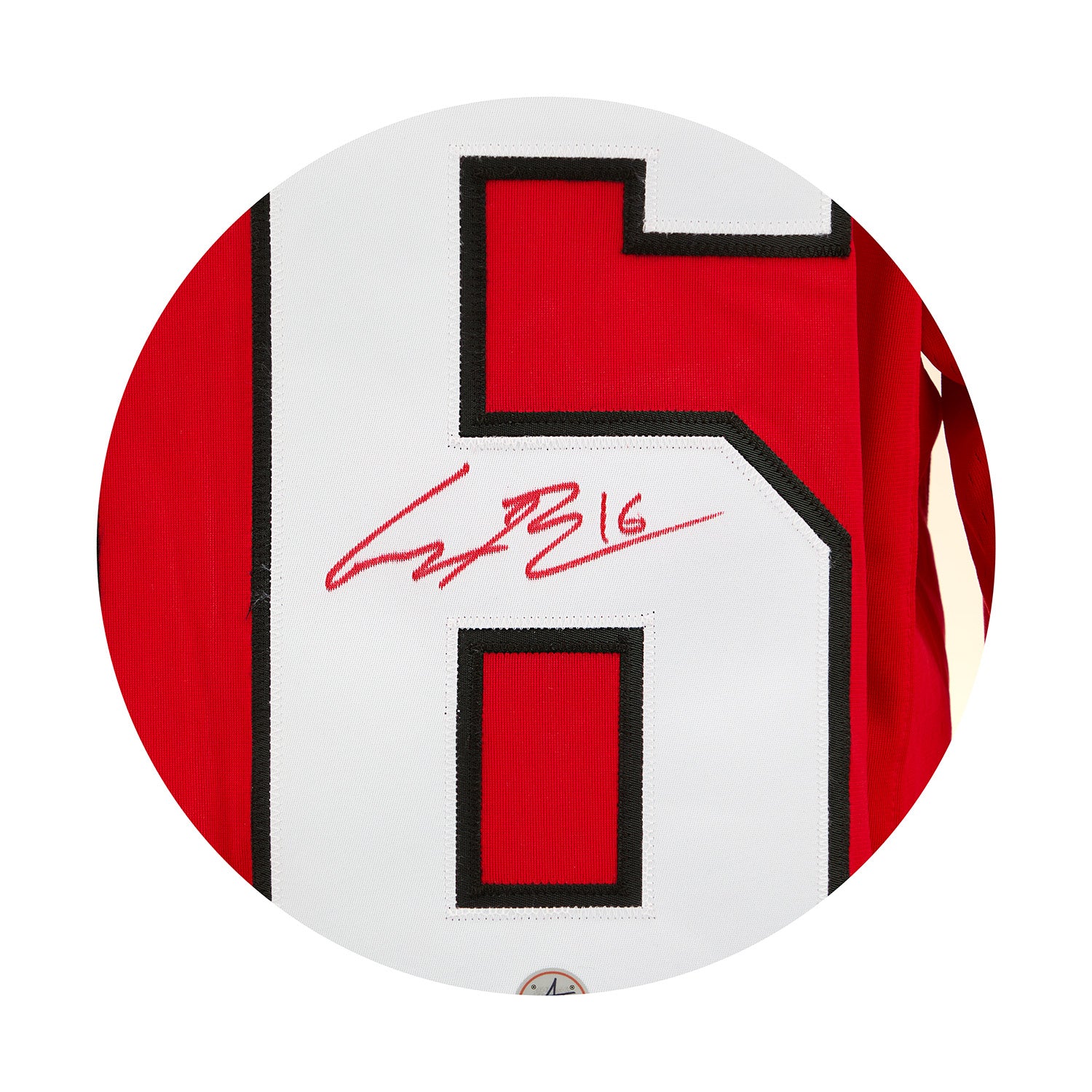 Connor Bedard Autographed Team Canada Red Nike Hockey Jersey - Image 3