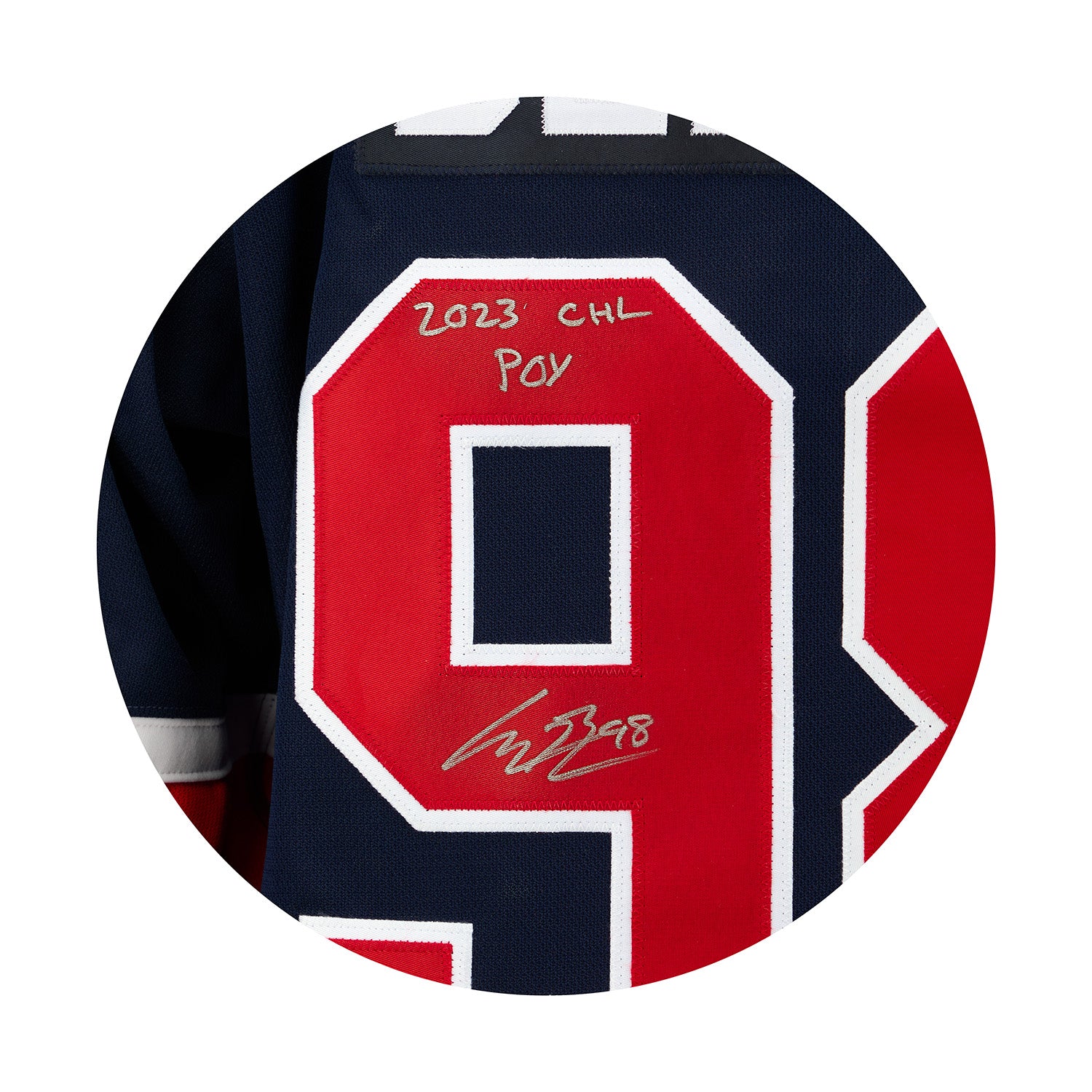 Connor Bedard Signed Regina Pats Authentic CCM Jersey with 2023 CHL POY #54/98 - Image 3