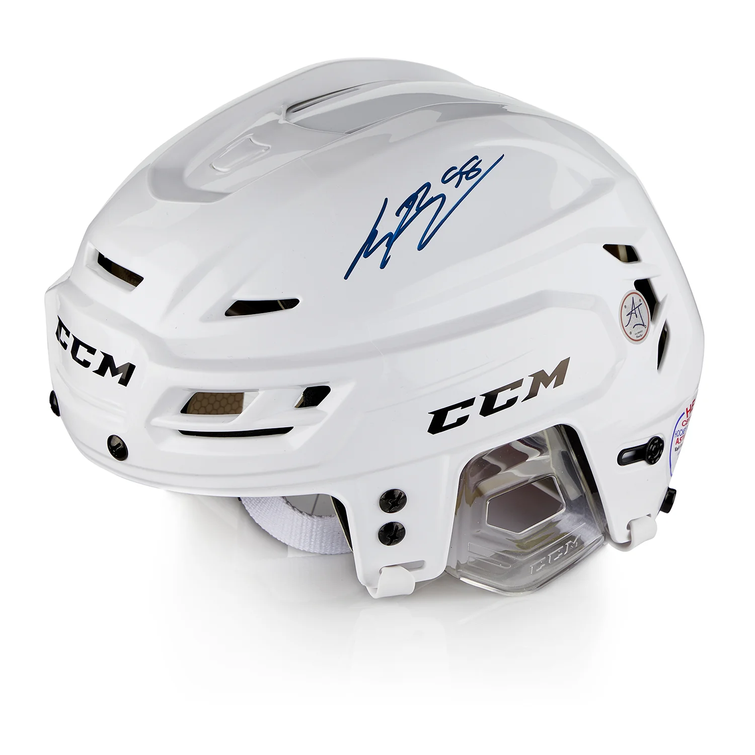 Connor Bedard Autographed White CCM Hockey Helmet