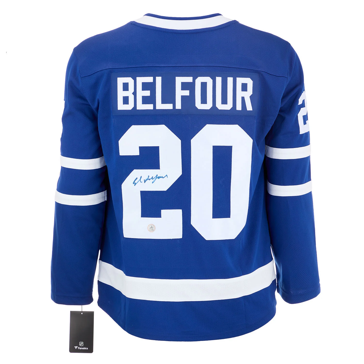 Ed Belfour Autographed Toronto Maple Leafs Fanatics Breakaway Jersey