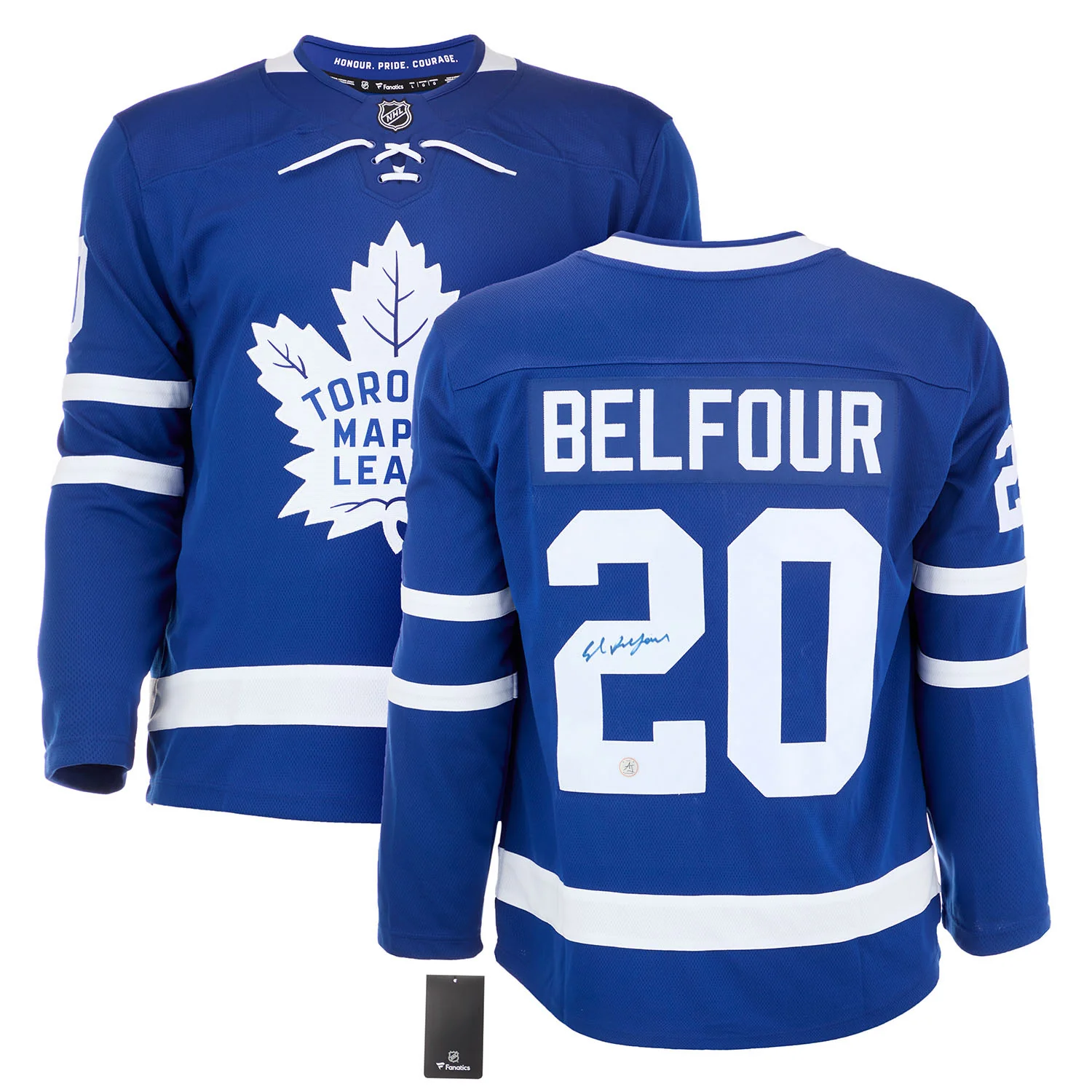 Ed Belfour Autographed Toronto Maple Leafs Fanatics Breakaway Jersey - Image 3