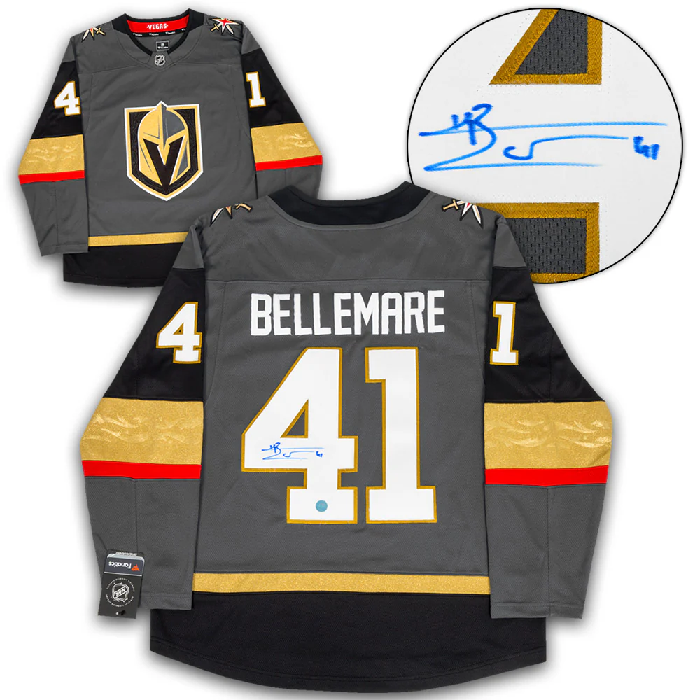 Pierre-Edouard Bellemare Signed Vegas Golden Knights Fanatics Breakaway Jersey