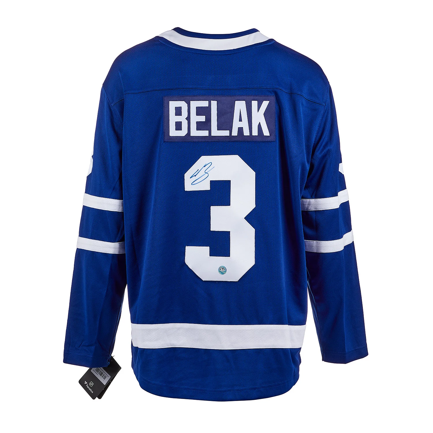 Wade Belak Autographed Toronto Maple Leafs Fanatics Breakaway Jersey