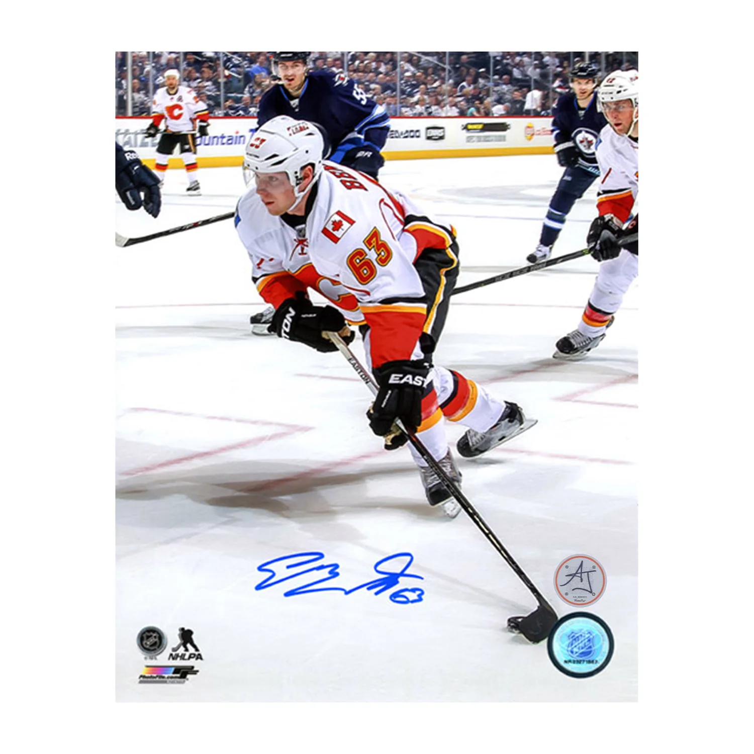 Sam Bennett Autographed Calgary Flames 1st NHL Game 8x10 Photo