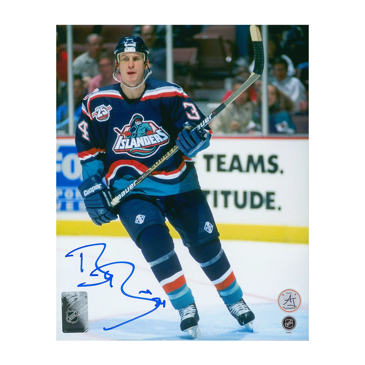Bryan Berard Autographed New York Islanders Hockey 8x10 Photo