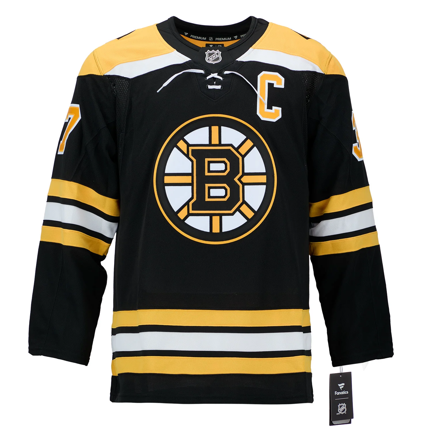 Patrice Bergeron Signed Boston Bruins Comic Book Bear Art Jersey #/37 - Image 2