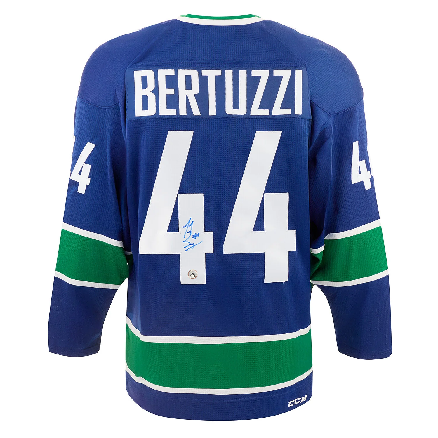 Todd Bertuzzi Signed Vancouver Canucks Replica CCM Mass Jersey