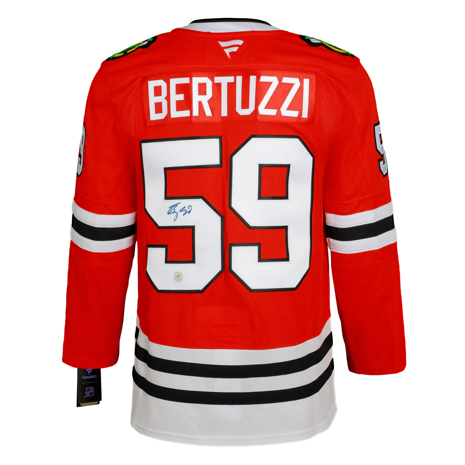 Tyler Bertuzzi Autographed Chicago Blackhawks Fanatics Premium Jersey