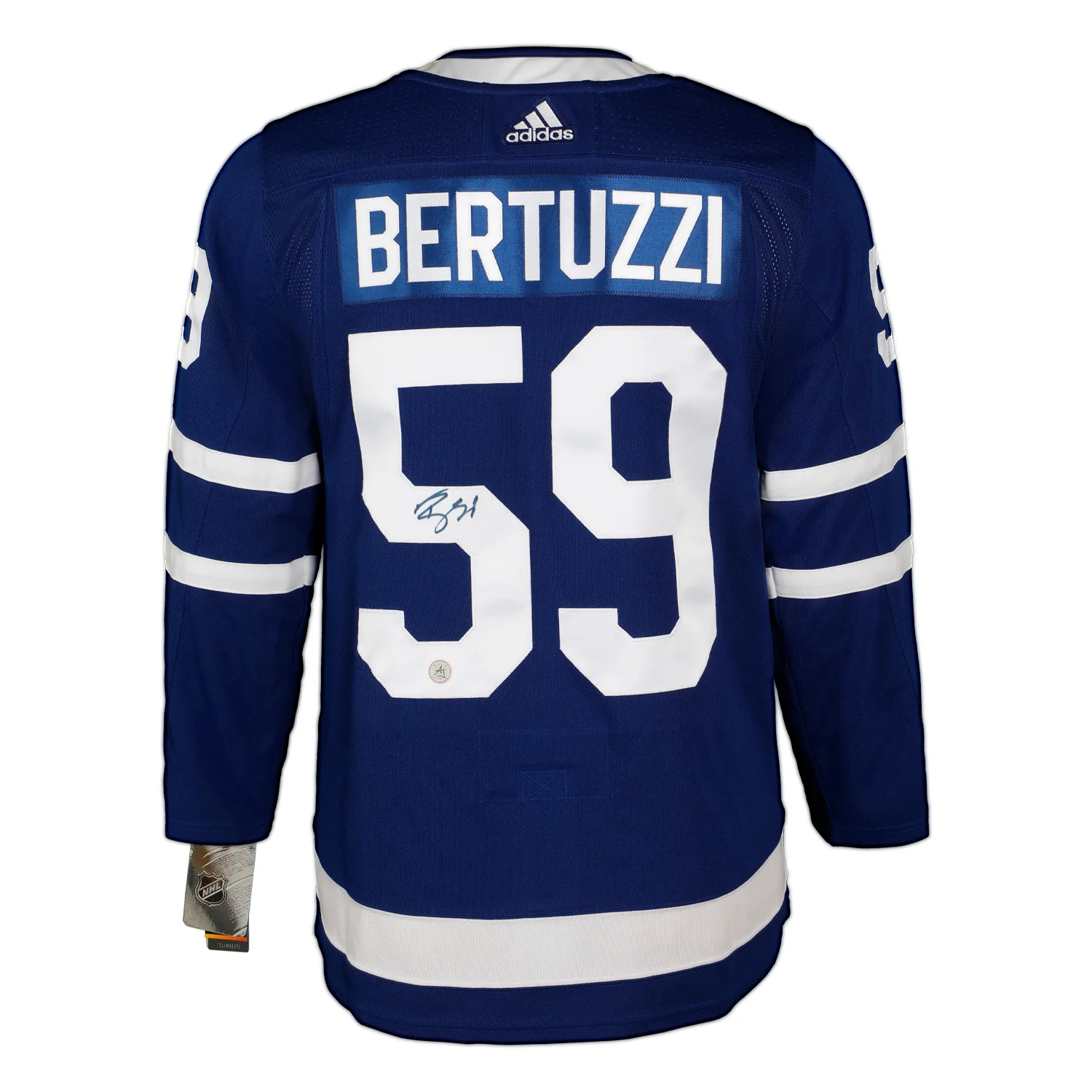 Tyler Bertuzzi Autographed Toronto Maple Leafs Blue adidas Jersey