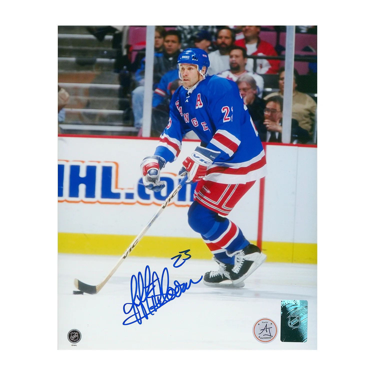 Jeff Beukeboom Signed New York Rangers Hockey 8x10 Photo