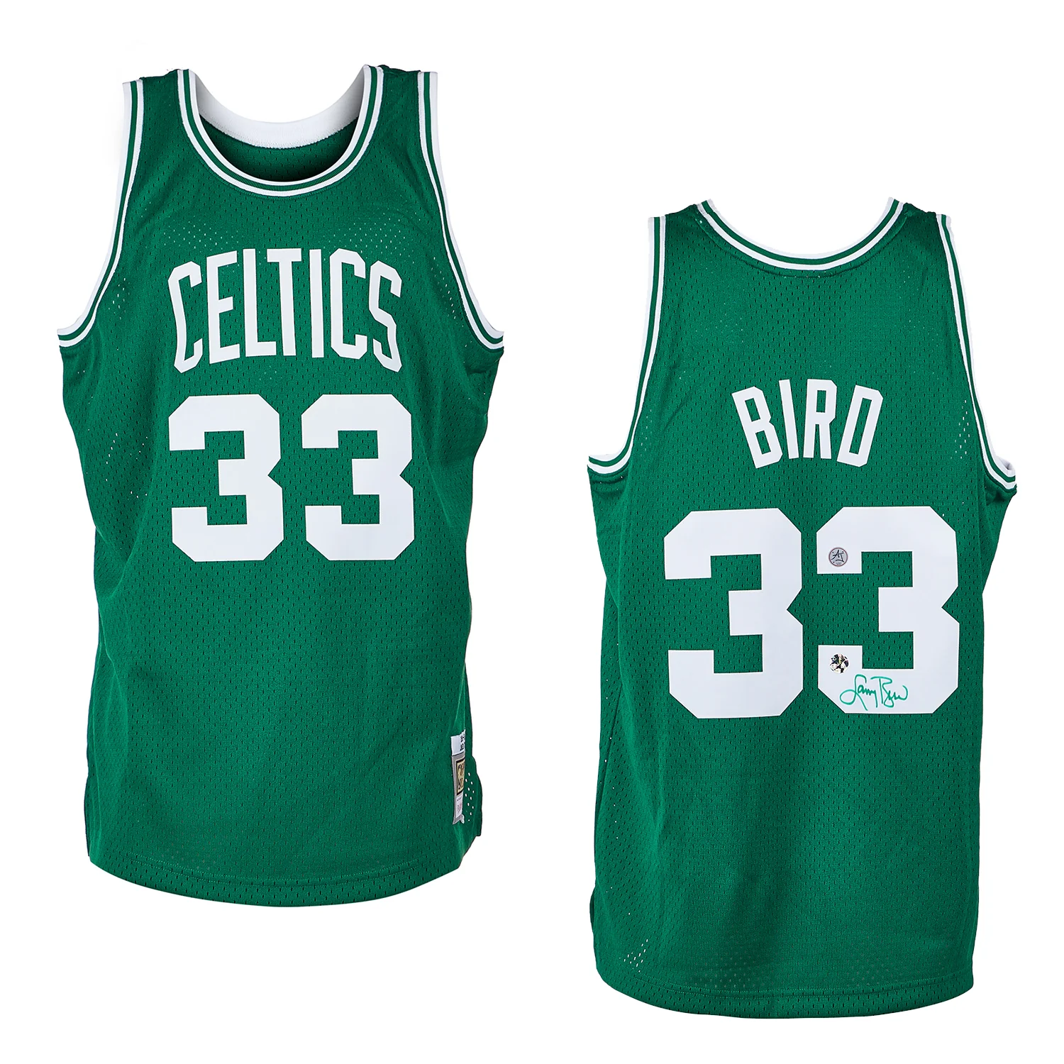Larry Bird Autographed Boston Celtics Mitchell & Ness Jersey - Image 3