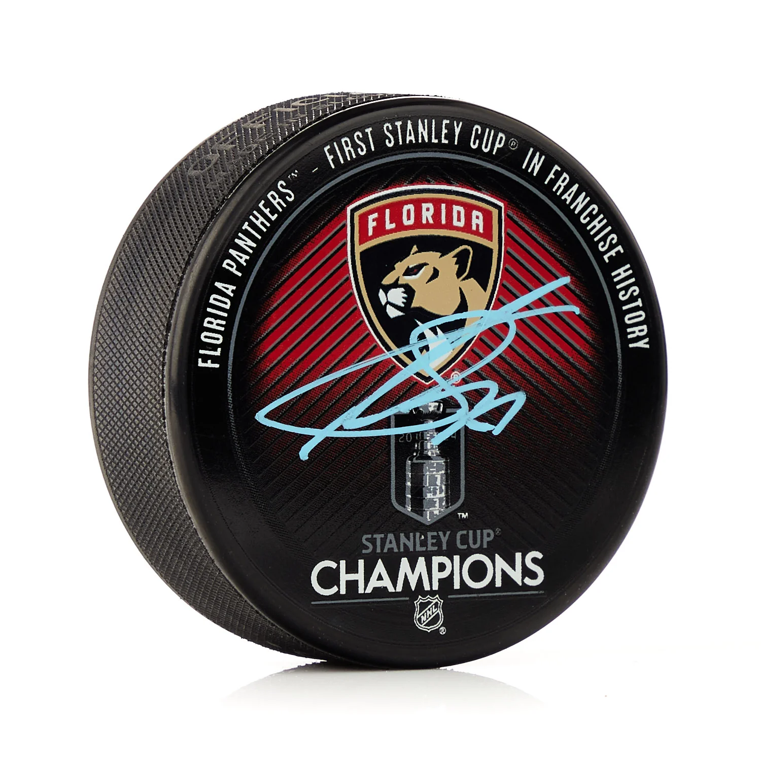 Sergei Bobrovsky Autographed Florida Panthers 2024 Stanley Cup Puck