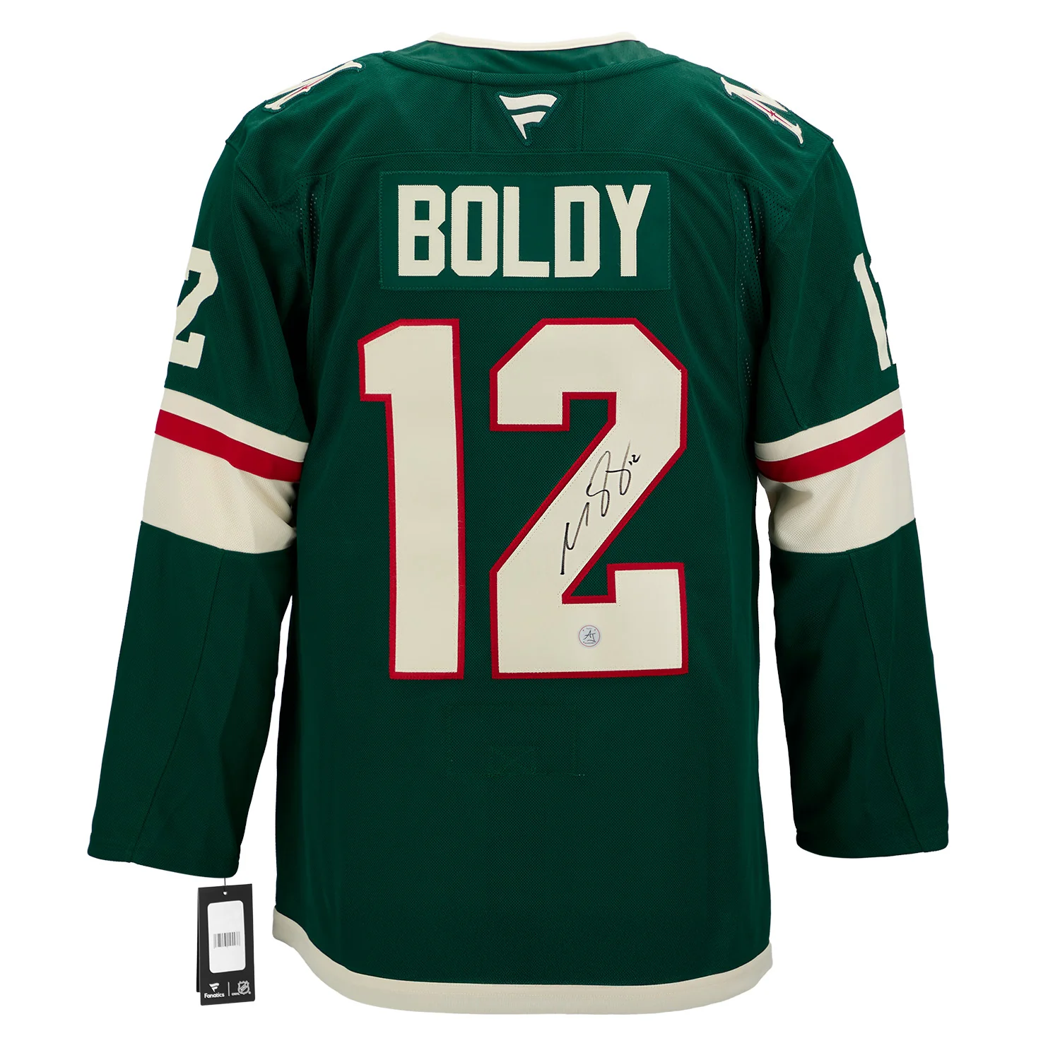 Matt Boldy Autographed Minnesota Wild Fanatics Premium Jersey