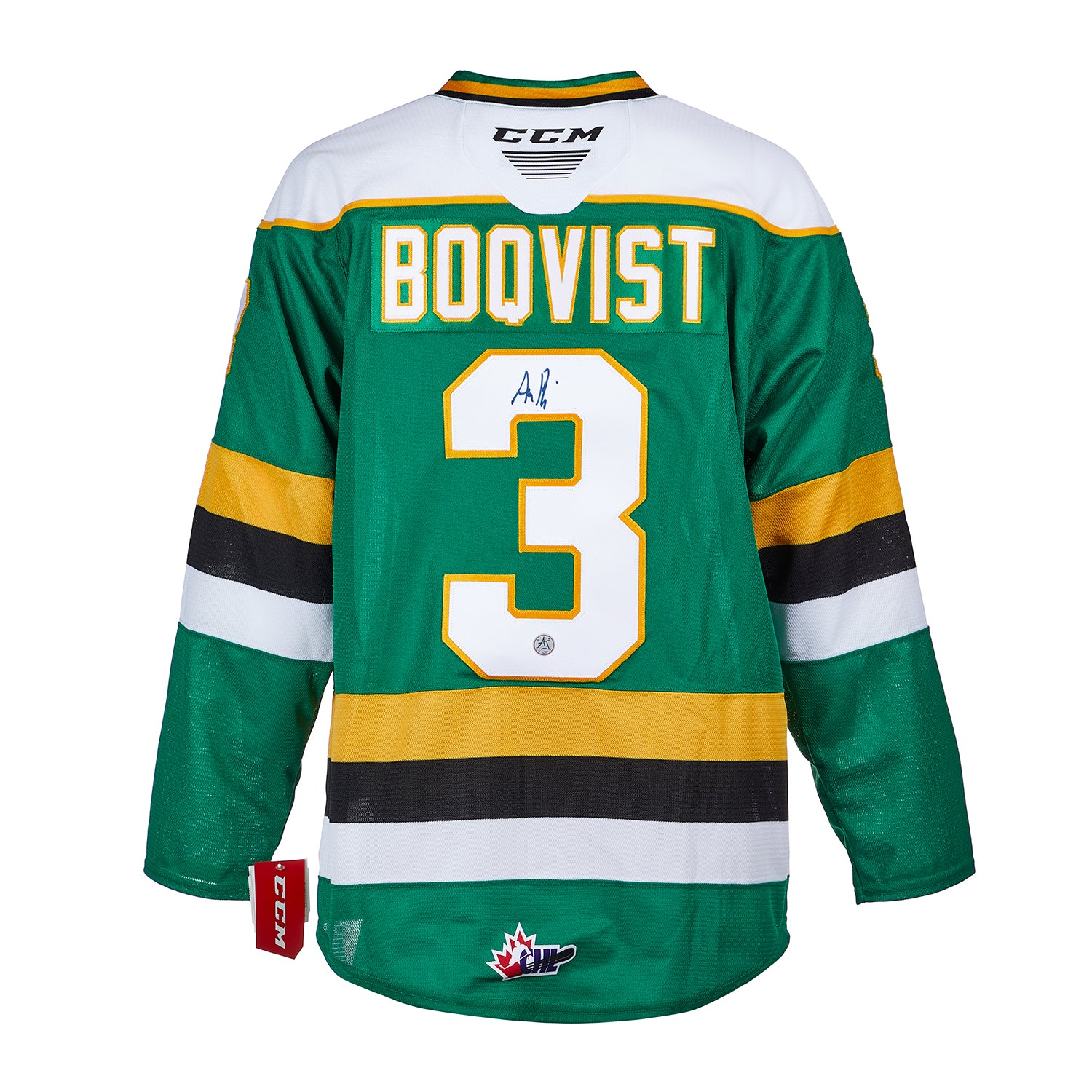 Adam Boqvist London Knights Autographed CHL Hockey Jersey