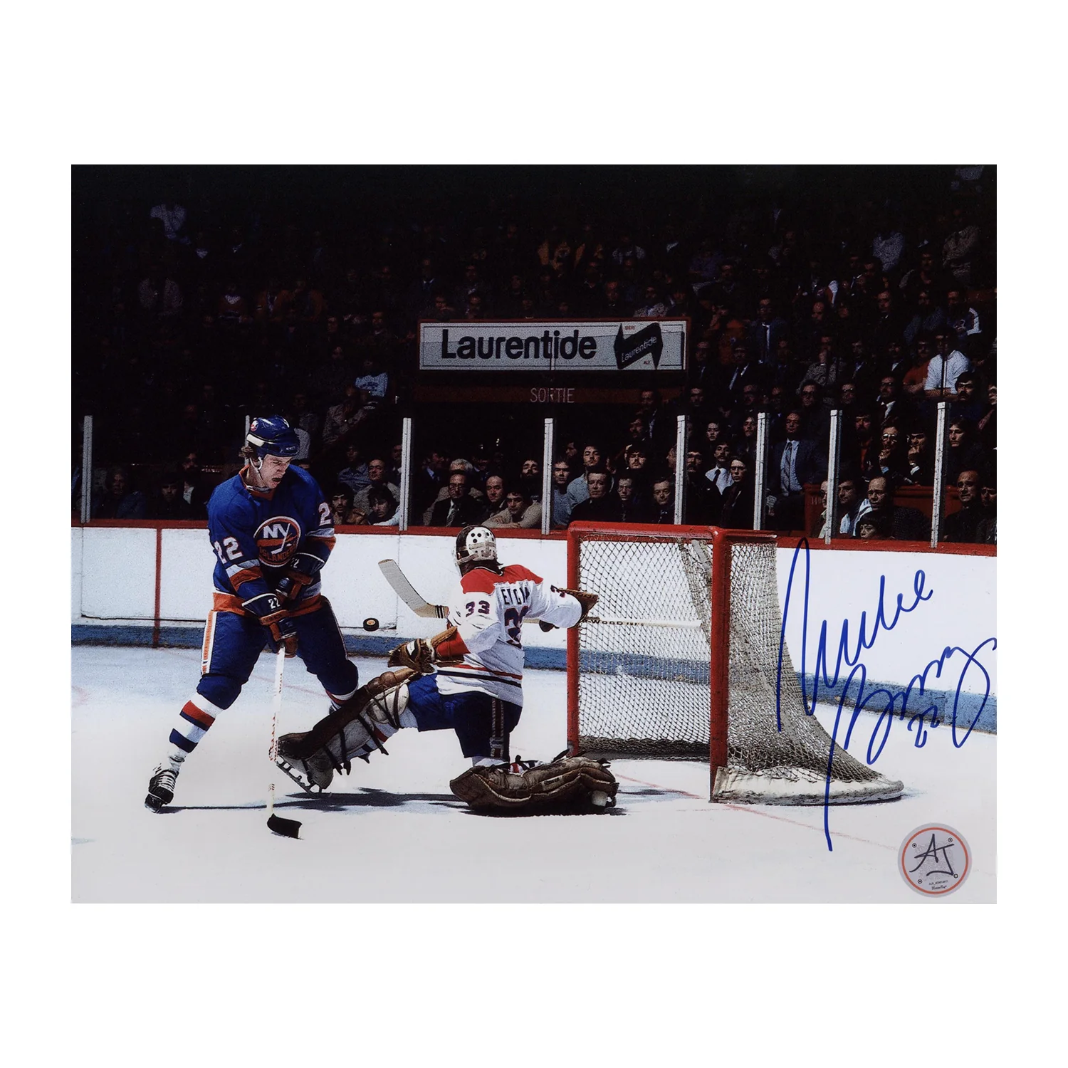 Mike Bossy Autographed New York Islanders Breakaway 8x10 Photo