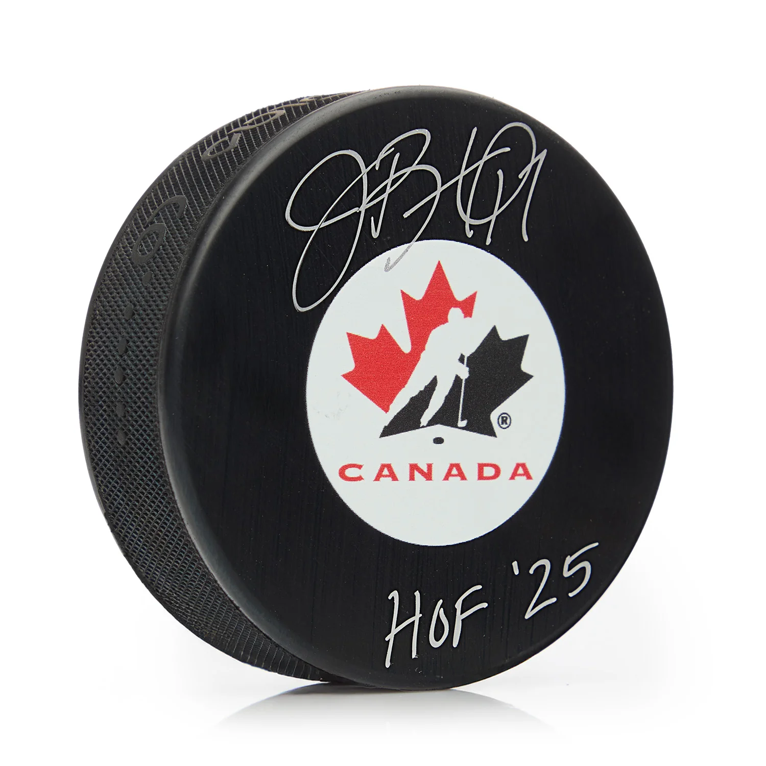 Jennifer Botterill Autographed Team Canada Hockey Puck with HOF Note