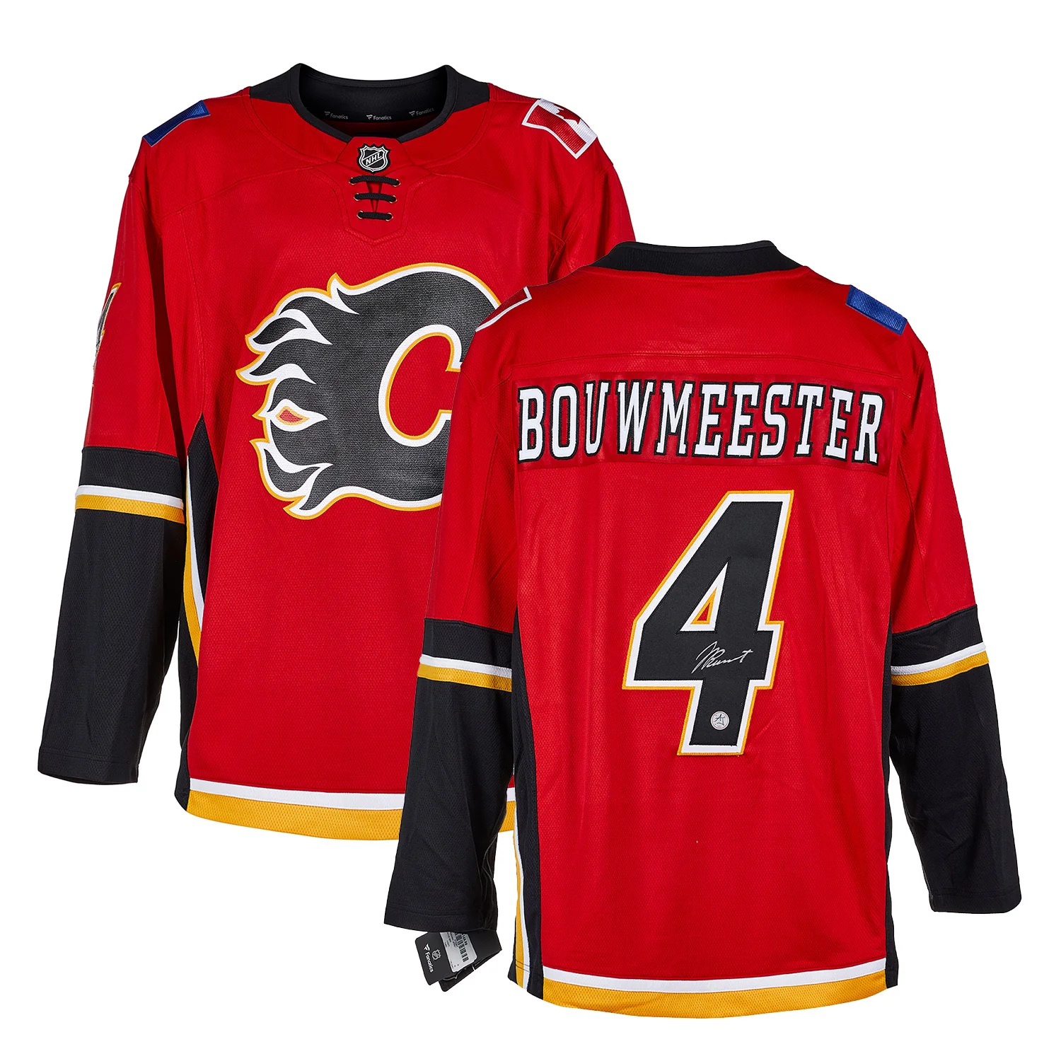Jay Bouwmeester Signed Calgary Flames Black Logo Fanatics Breakaway Jersey - Image 3