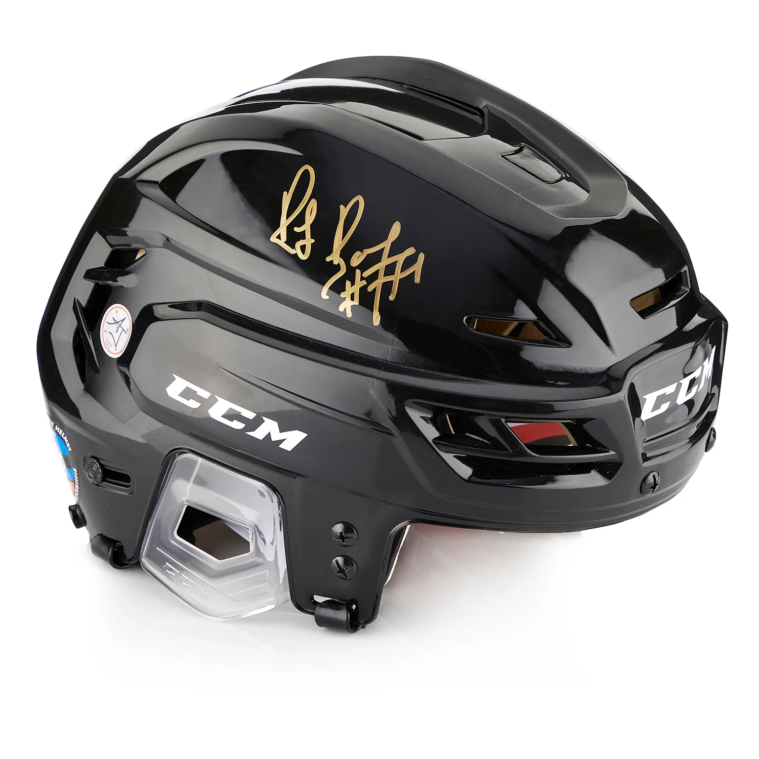 Ray Bourque Autographed Black CCM Hockey Helmet