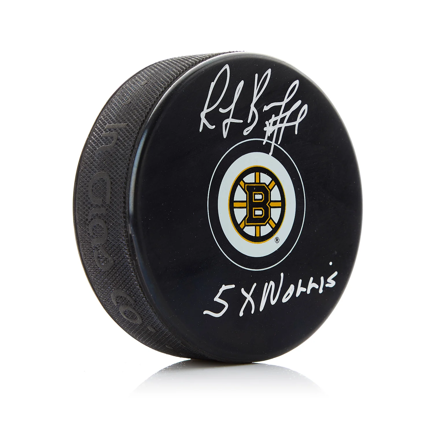 Ray Bourque Autographed Boston Bruins Hockey Puck with Norris Note