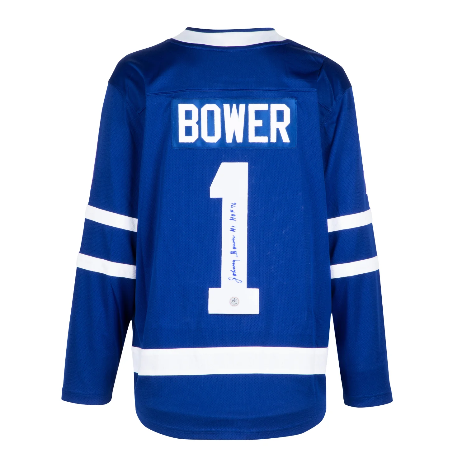 Johnny Bower Autographed Toronto Maple Leafs Fanatics Breakaway Jersey