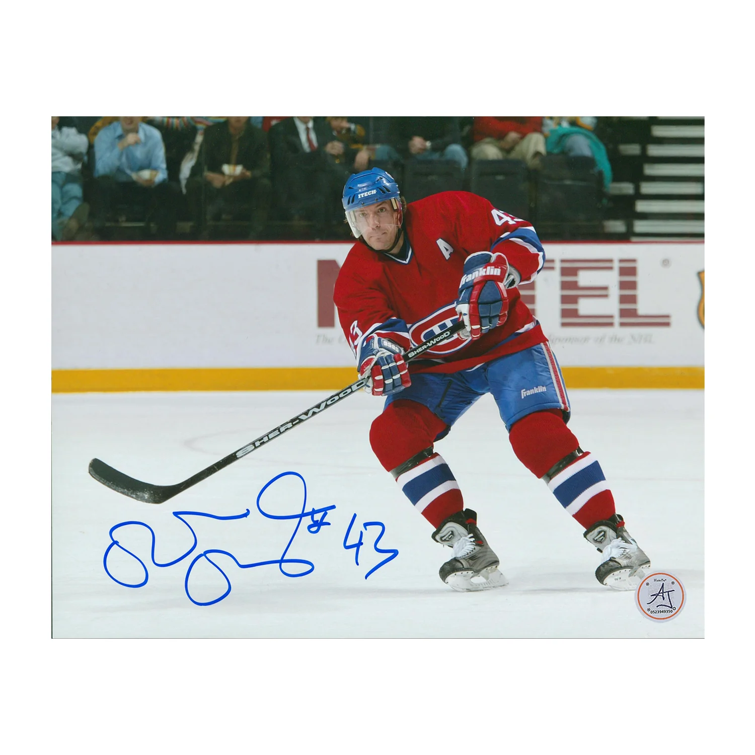 Patrice Brisebois Autographed Montreal Canadiens Hockey 8x10 Photo