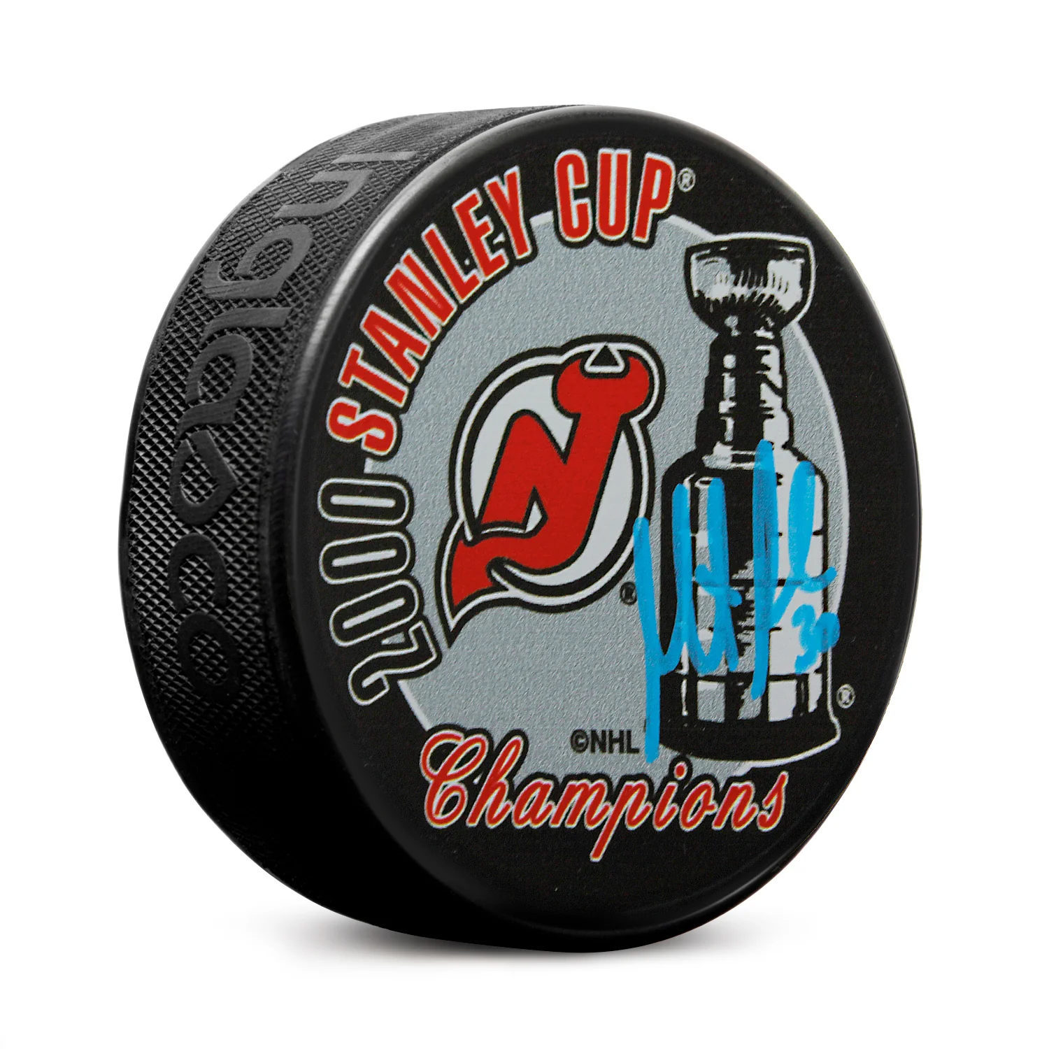 Martin Brodeur Signed New Jersey Devils 2000 Stanley Cup Puck