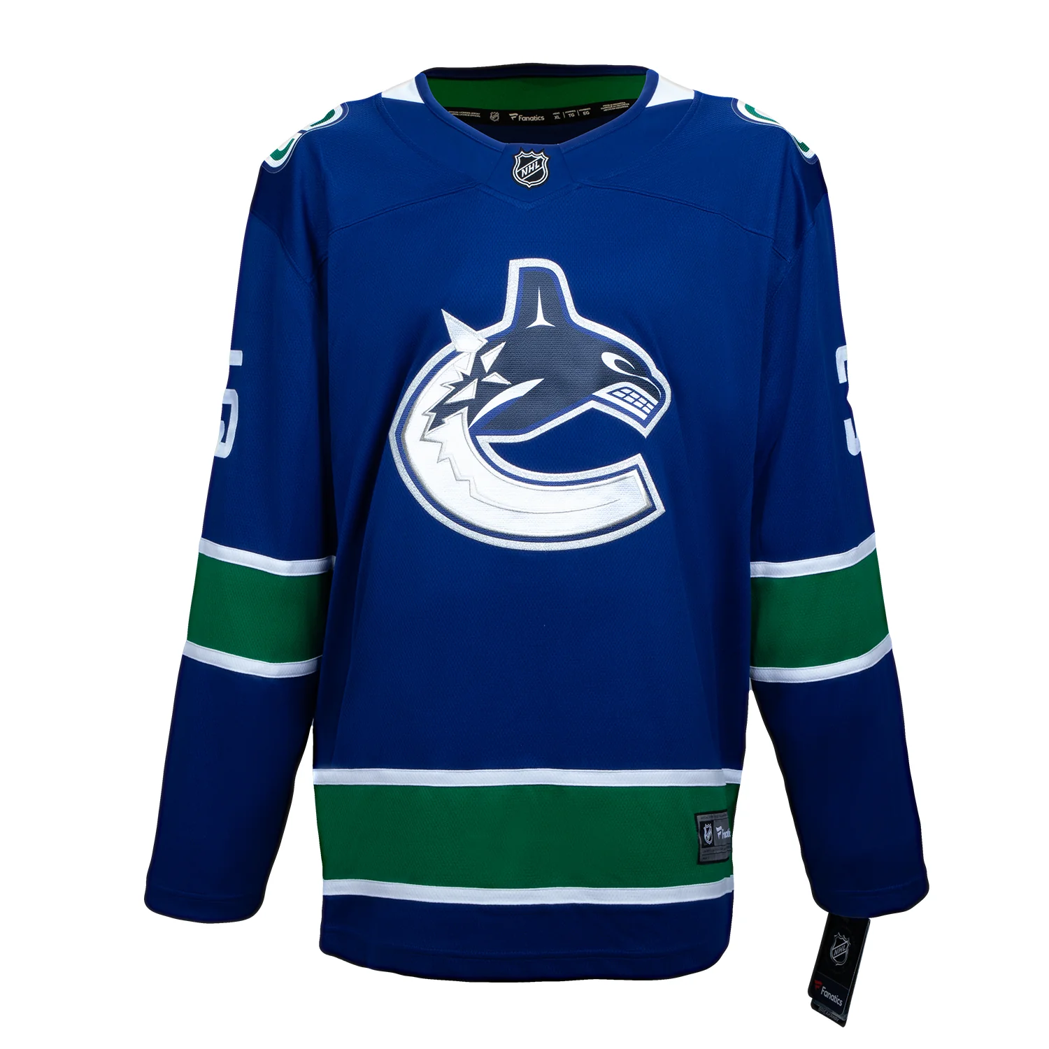 Richard Brodeur Autographed Vancouver Canucks Fanatics Breakaway Jersey - Image 2