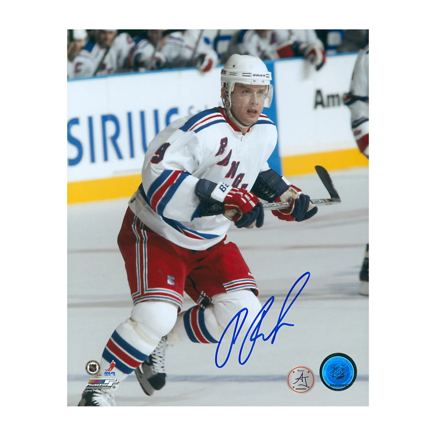 Pavel Bure Autographed New York Rangers Hockey 8x10 Photo