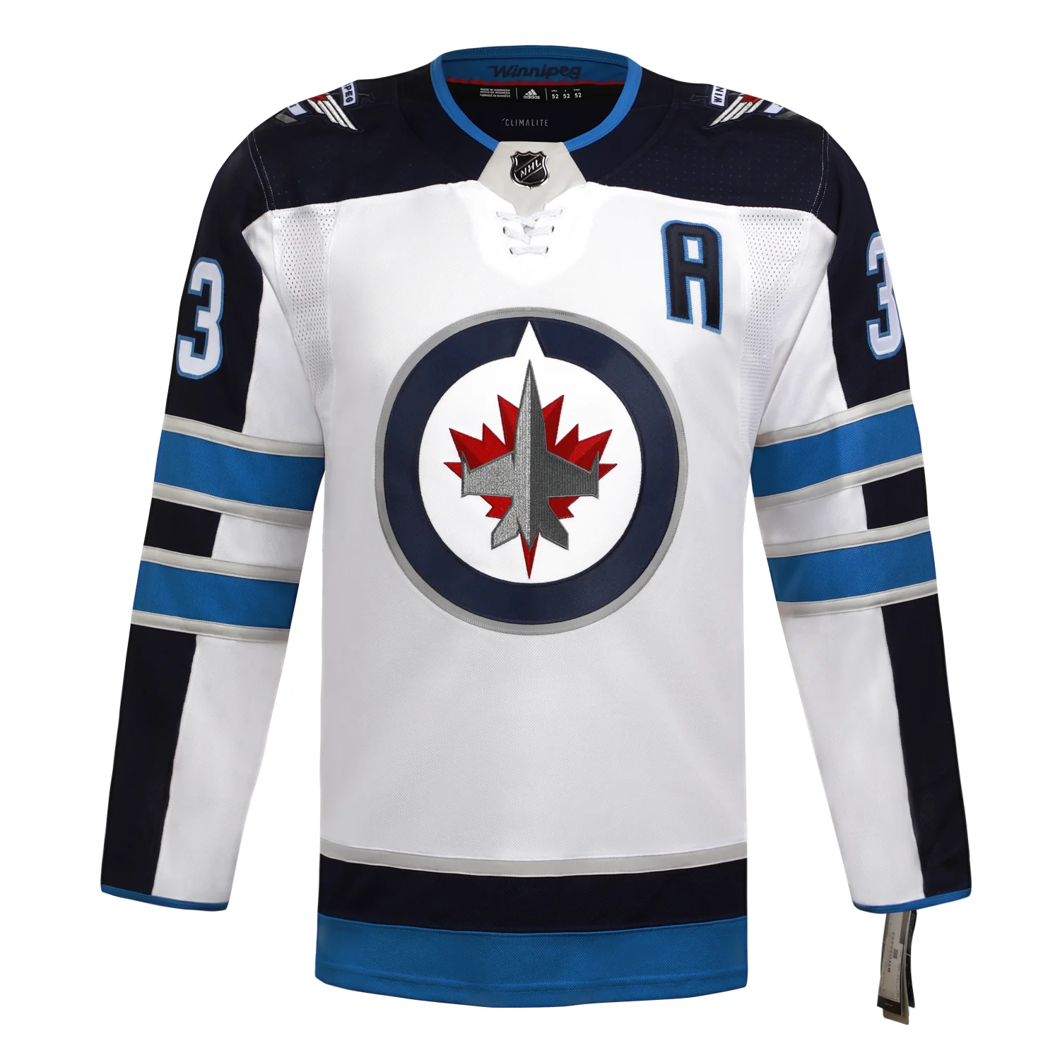 Dustin Byfuglien Autographed Winnipeg Jets White adidas Jersey - Image 2