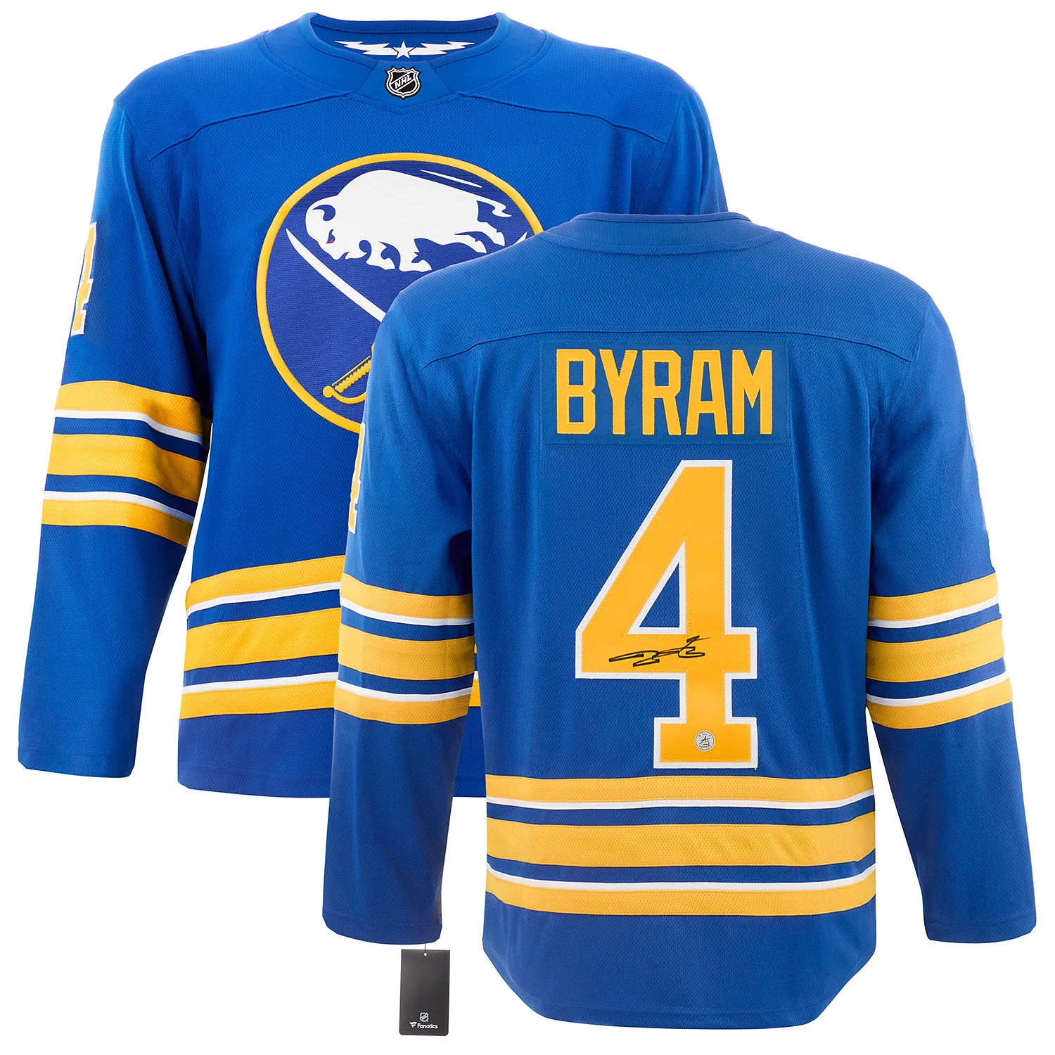 Bowen Byram Autographed Buffalo Sabres Fanatics Breakaway Jersey - Image 3