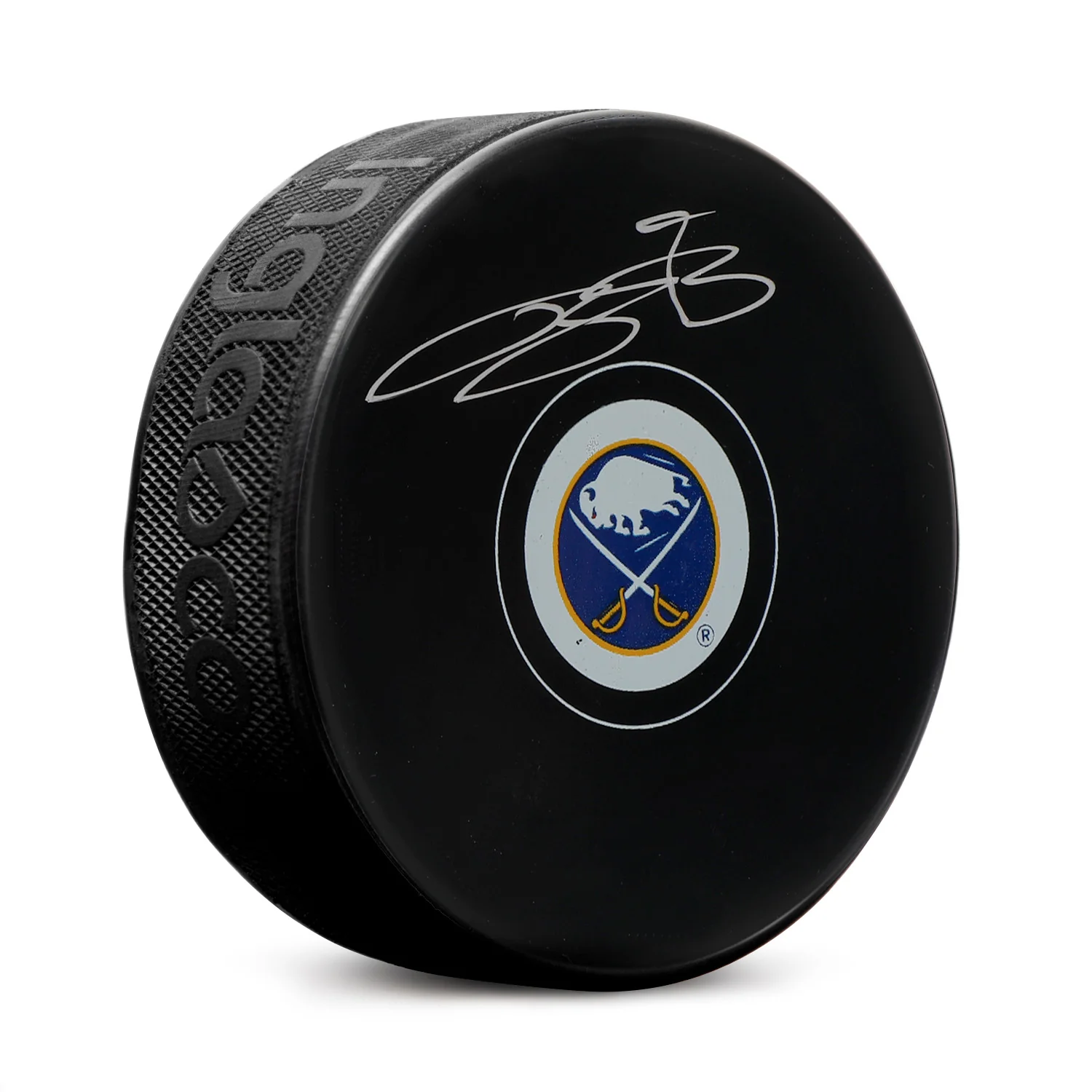 Bowen Byram Autographed Buffalo Sabres Hockey Puck