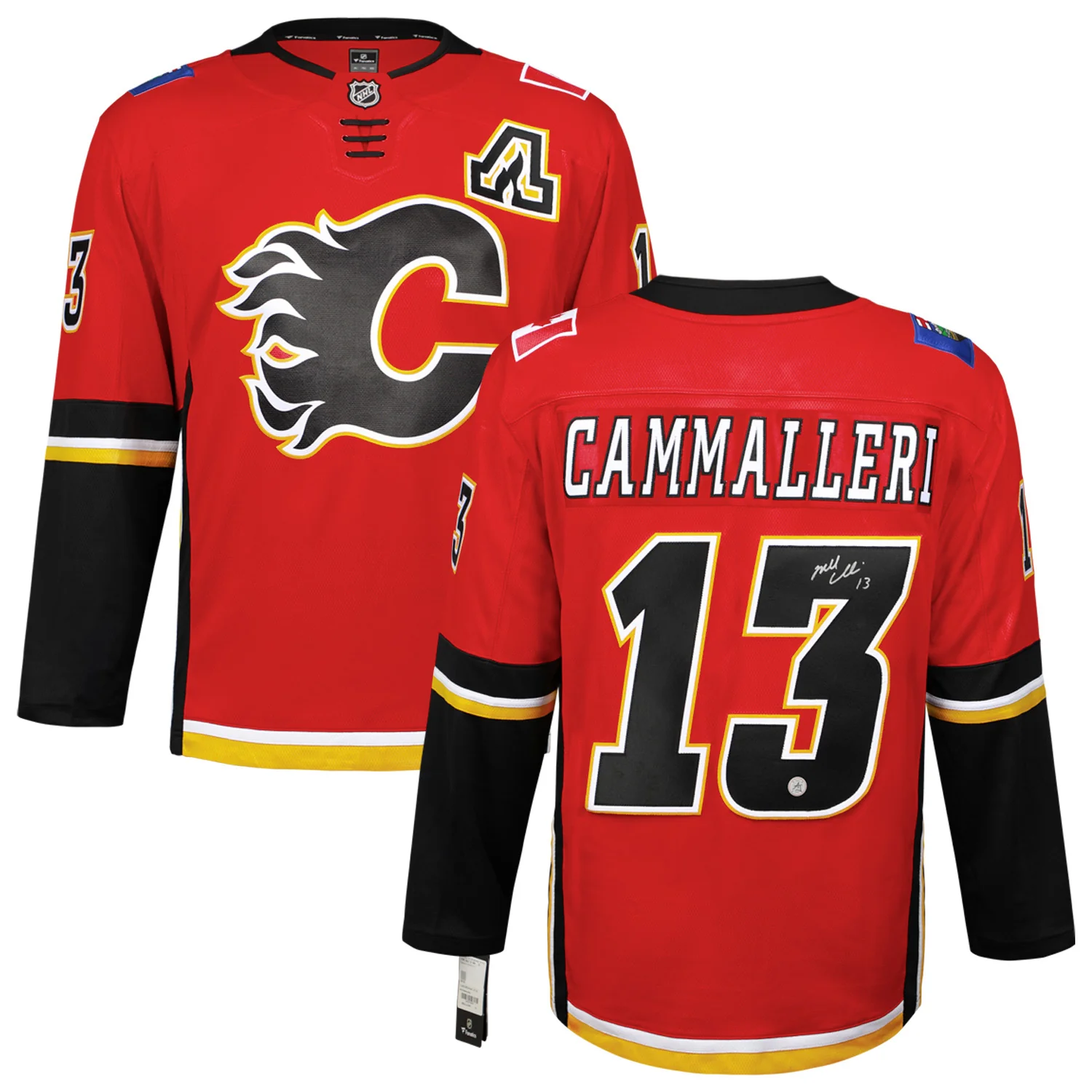 Mike Cammalleri Autographed Calgary Flames Red Fanatics Breakaway Jersey - Image 3