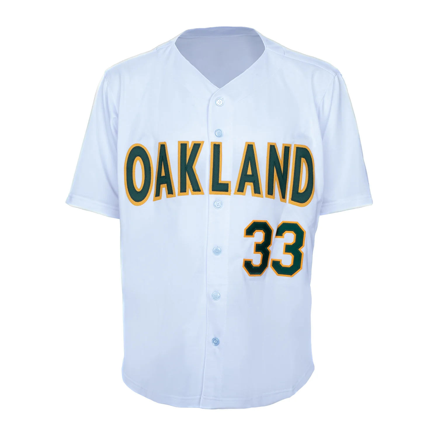 Jose Canseco Autographed Oakland City Design Baseball Jersey - Image 2